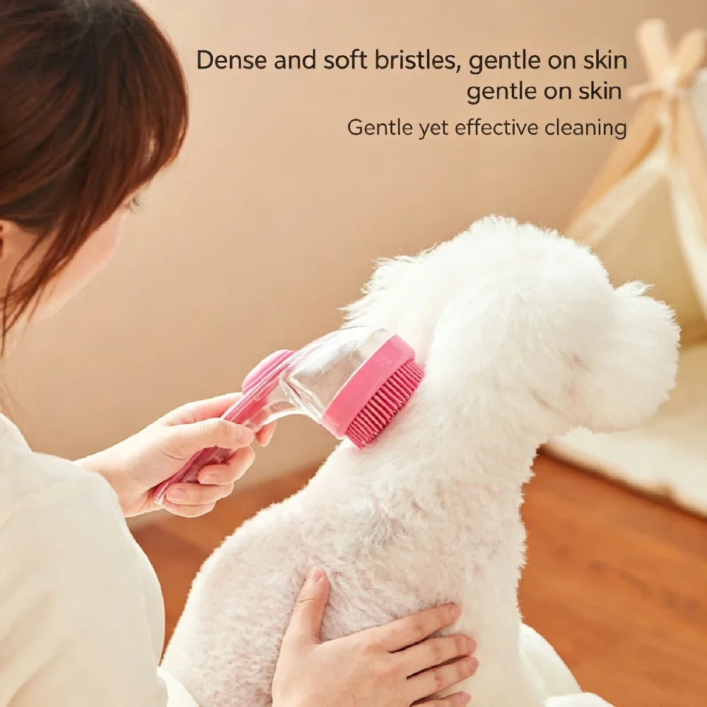 Pet Bath Brush for Small Dogs and Cats: Specialized Washing Tool and Massage Scrub Brush for Effective Pet Grooming