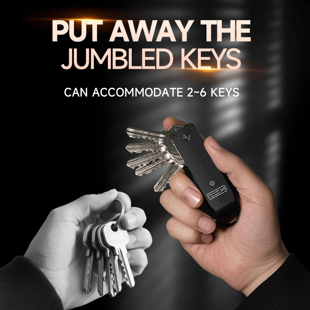 Air Keychain,Key Organizer Works with Apple Find My, Built-in airtag Chips,Car Key Chains with GPS Tracker, Key Finder(iOS Only)