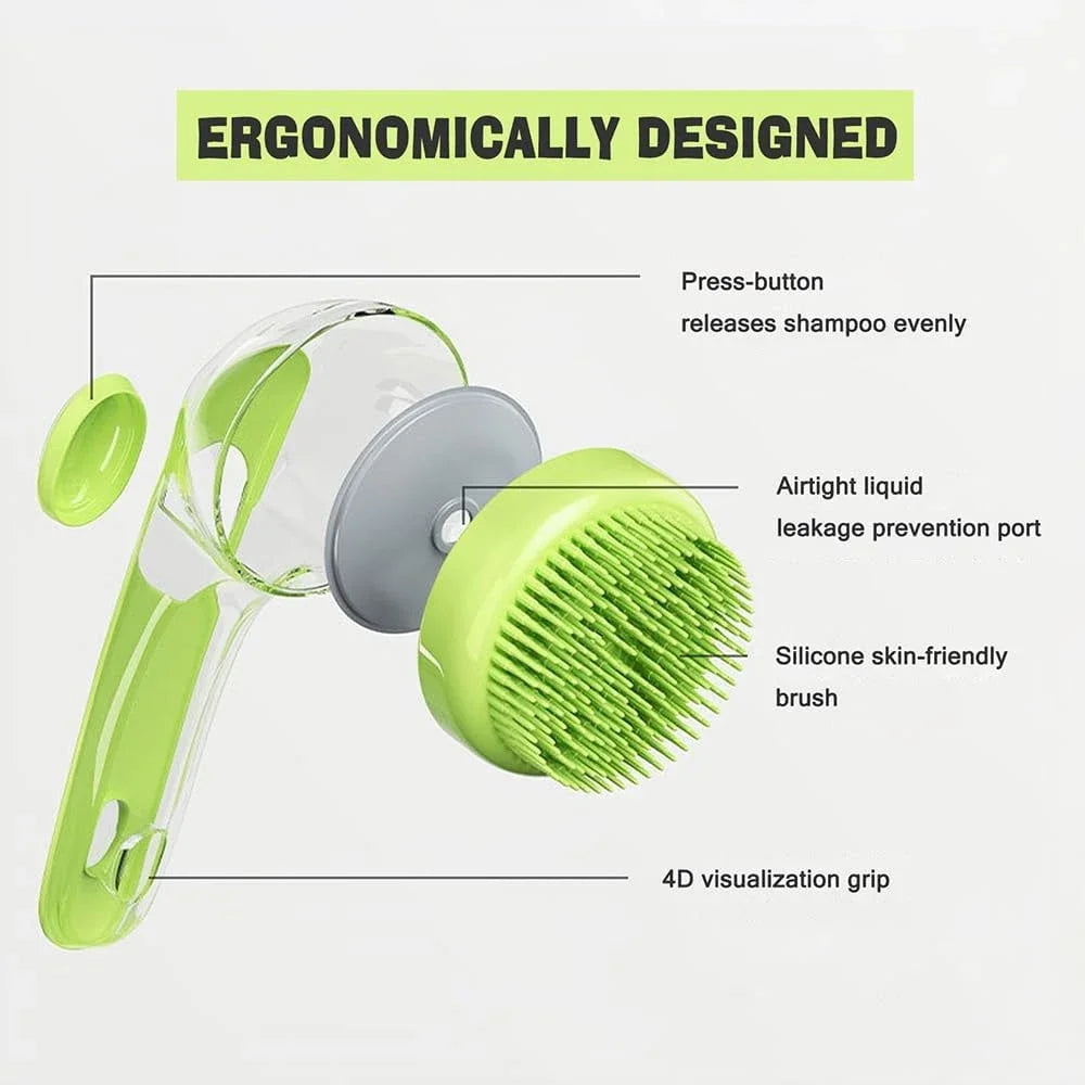 Pet Bath Brush for Small Dogs and Cats: Specialized Washing Tool and Massage Scrub Brush for Effective Pet Grooming